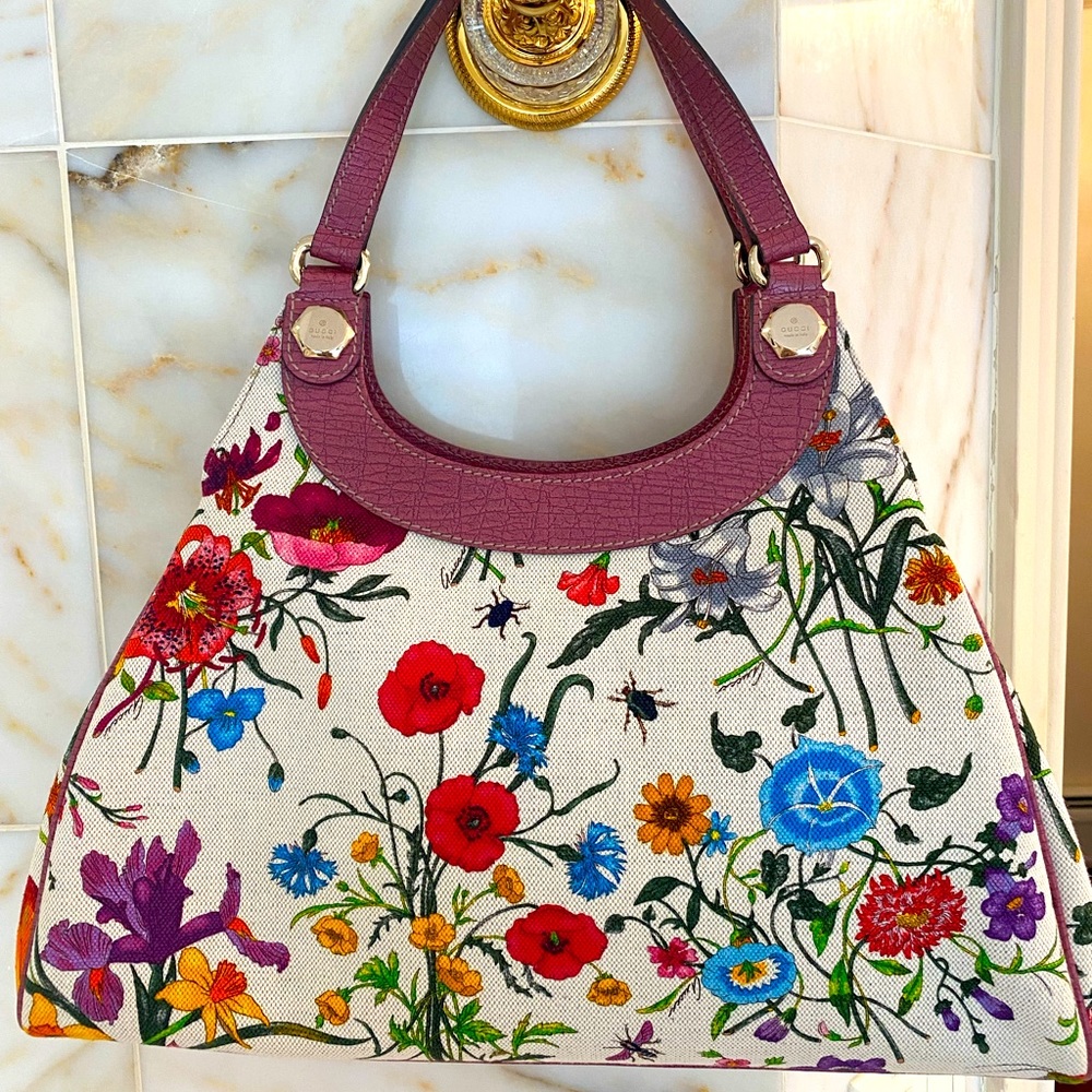 Gucci floral purse